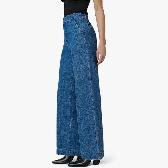 Joe's Women's High Rise Wide Leg Denim Trouser - Picture 1 of 8